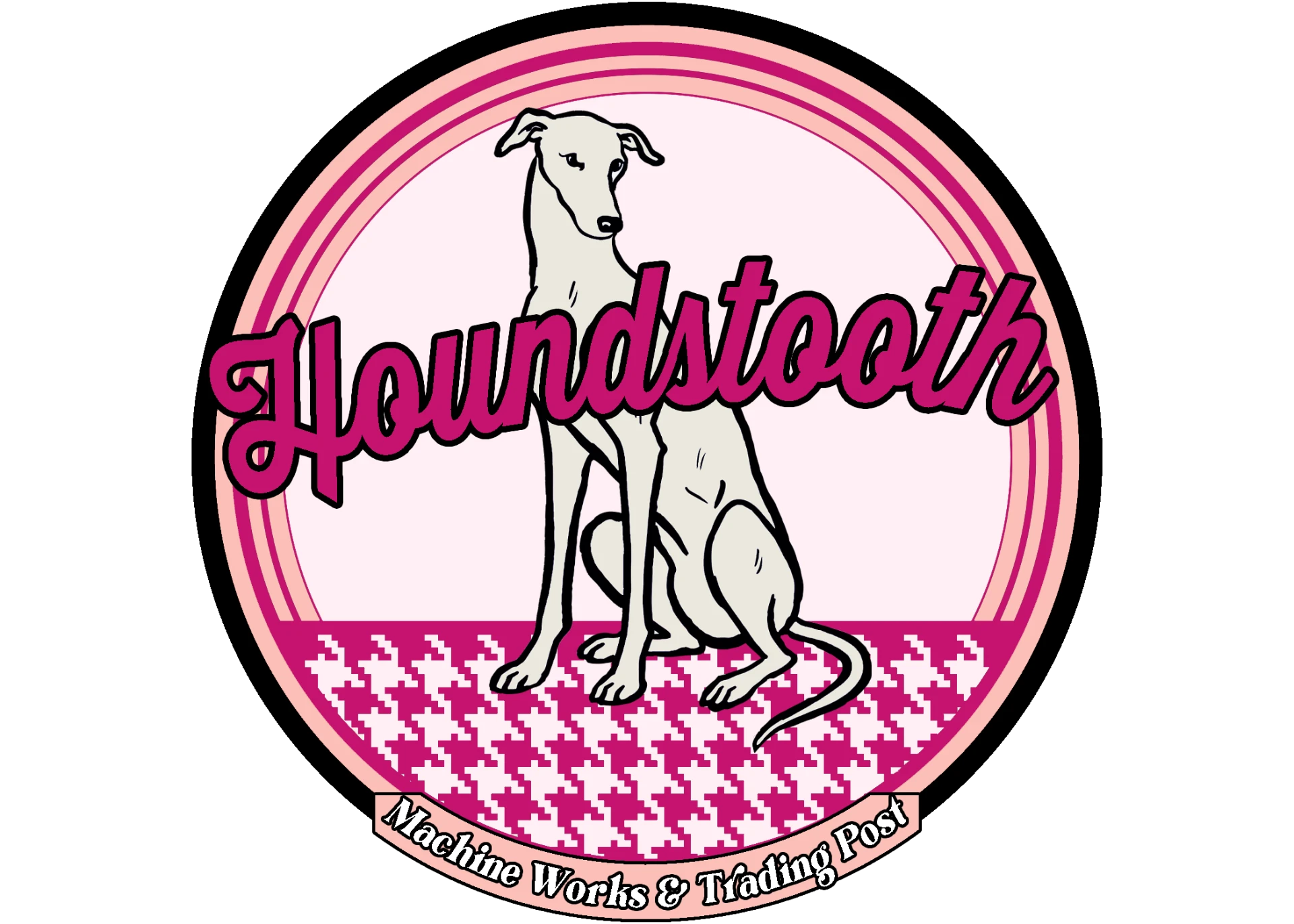 Houndstooth logo — Pink Pig livery variation